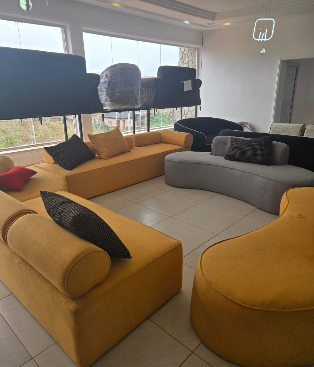 Mustard and Grey Lounge Collection by IGC Construction Company Ltd