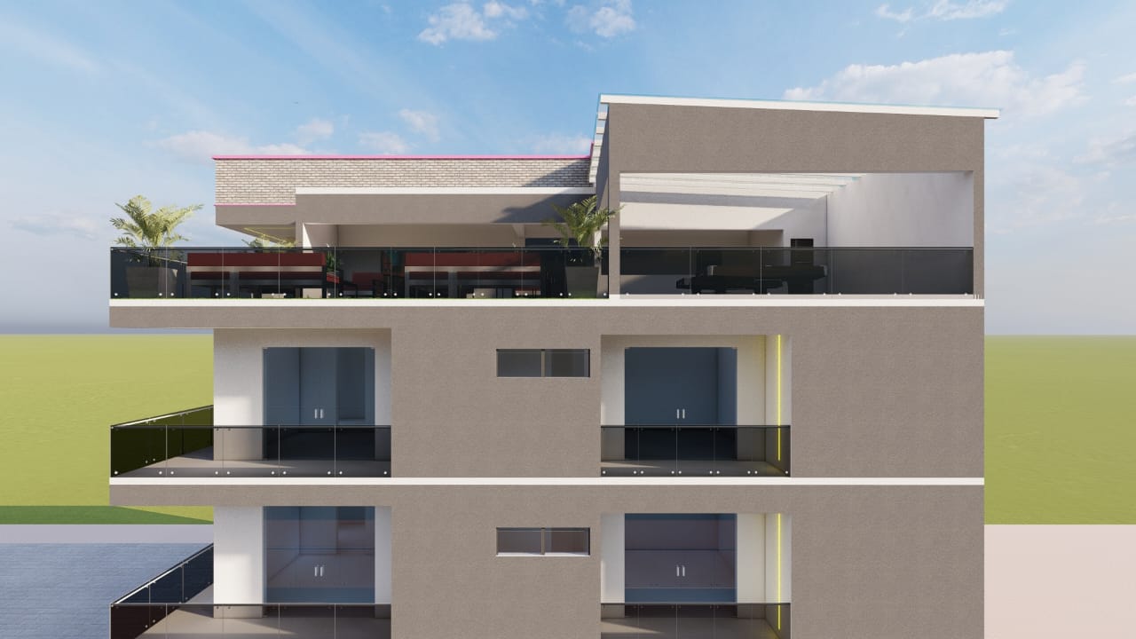 3D architectural design render — concept visualization I