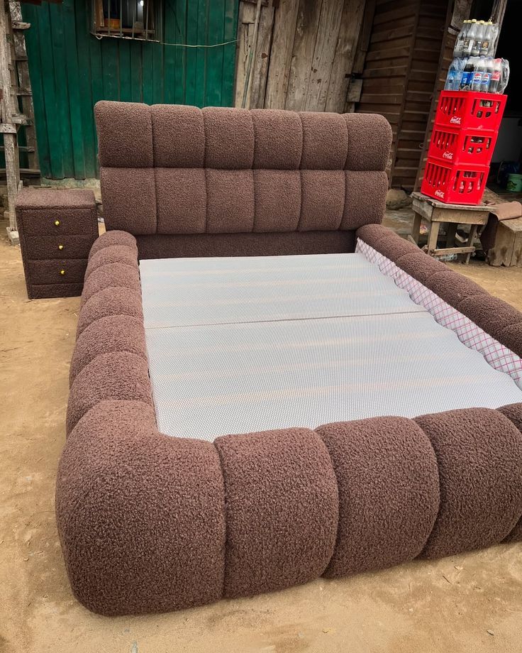 Curved Upholstered Platform Bed by IGC Construction Company Ltd