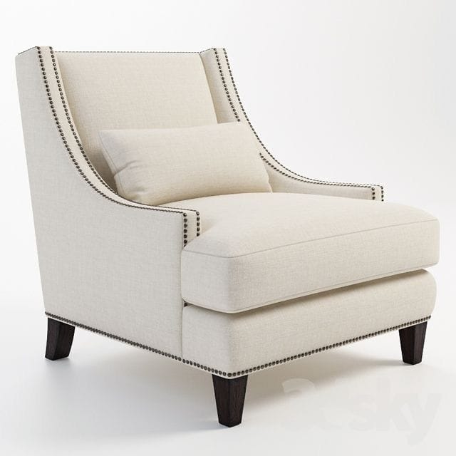 Ivory Contemporary Armchair by IGC Construction Company Ltd