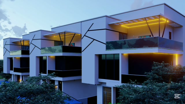 IGC 3D & Animation 2 — illuminated residential concept