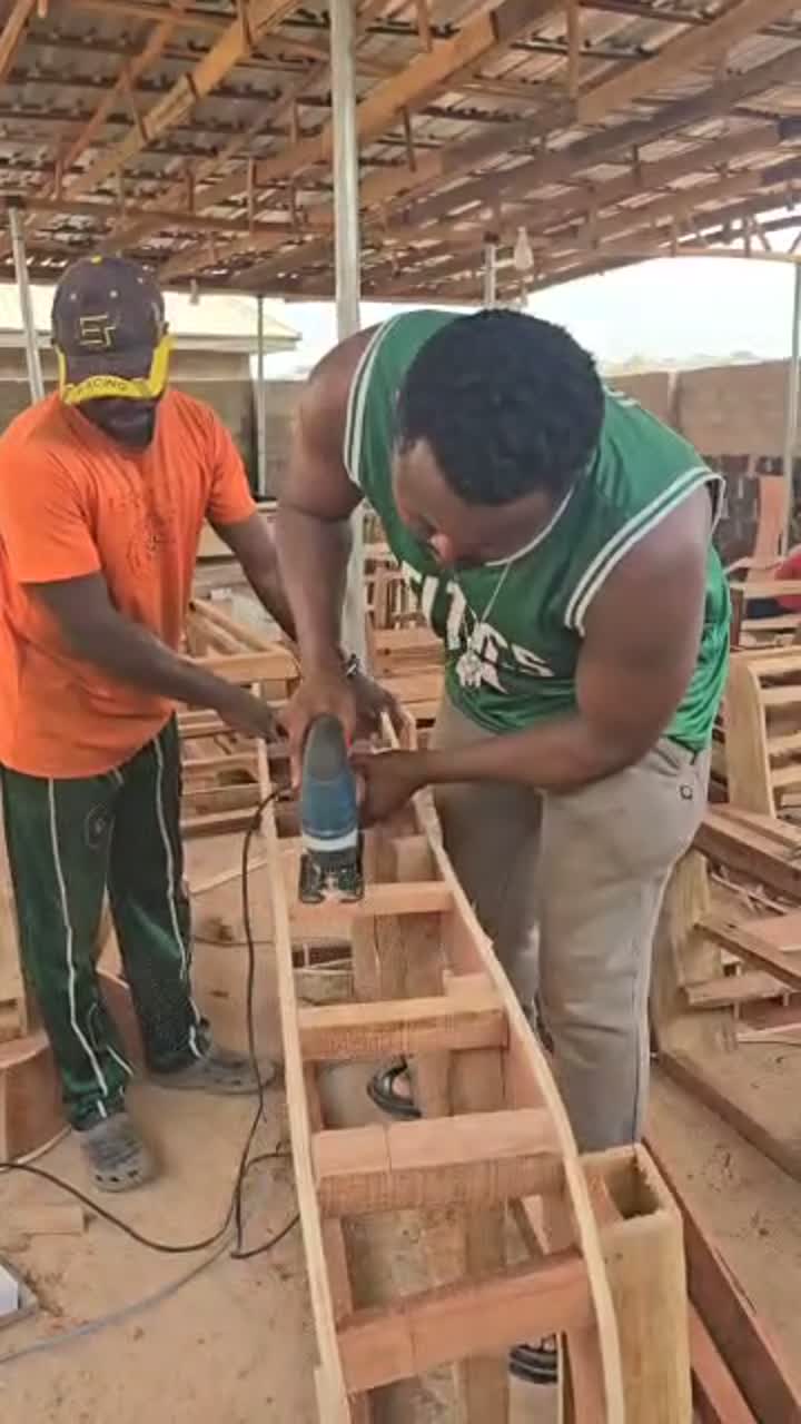 Inside the factory — furniture frames in production