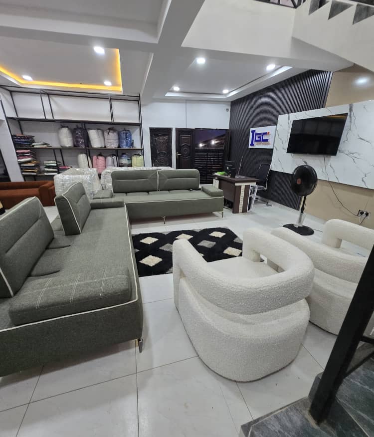 Grey and White Curved Lounge Collection I by IGC Construction Company Ltd