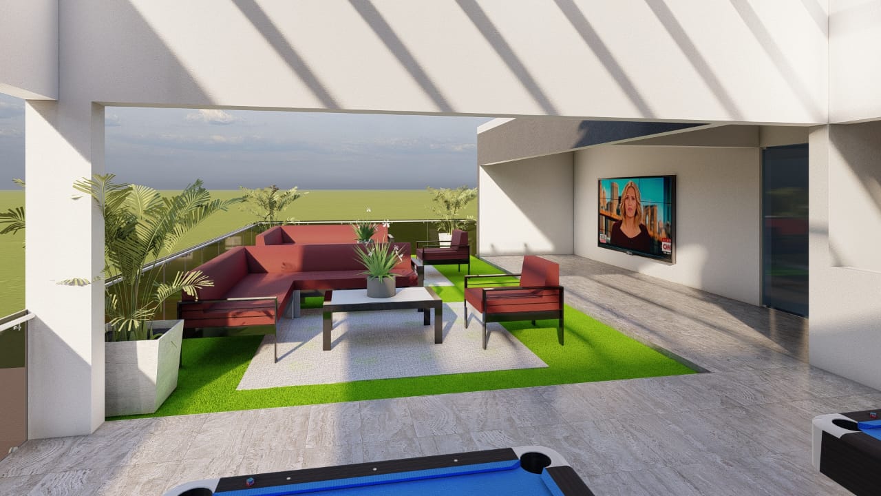 3D architectural design render — concept visualization IV