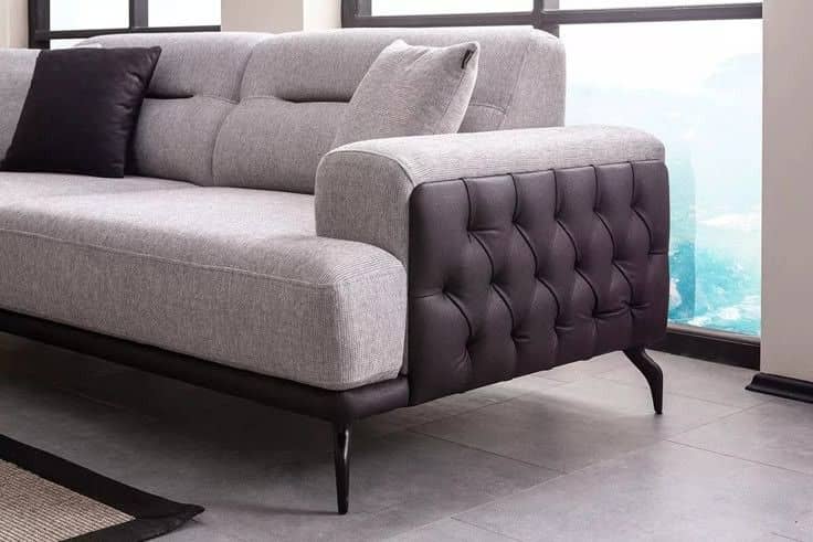 Grey Button-Tufted Sofa by IGC Construction Company Ltd