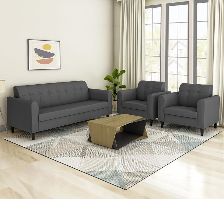 Charcoal Sofa and Armchair Set by IGC Construction Company Ltd