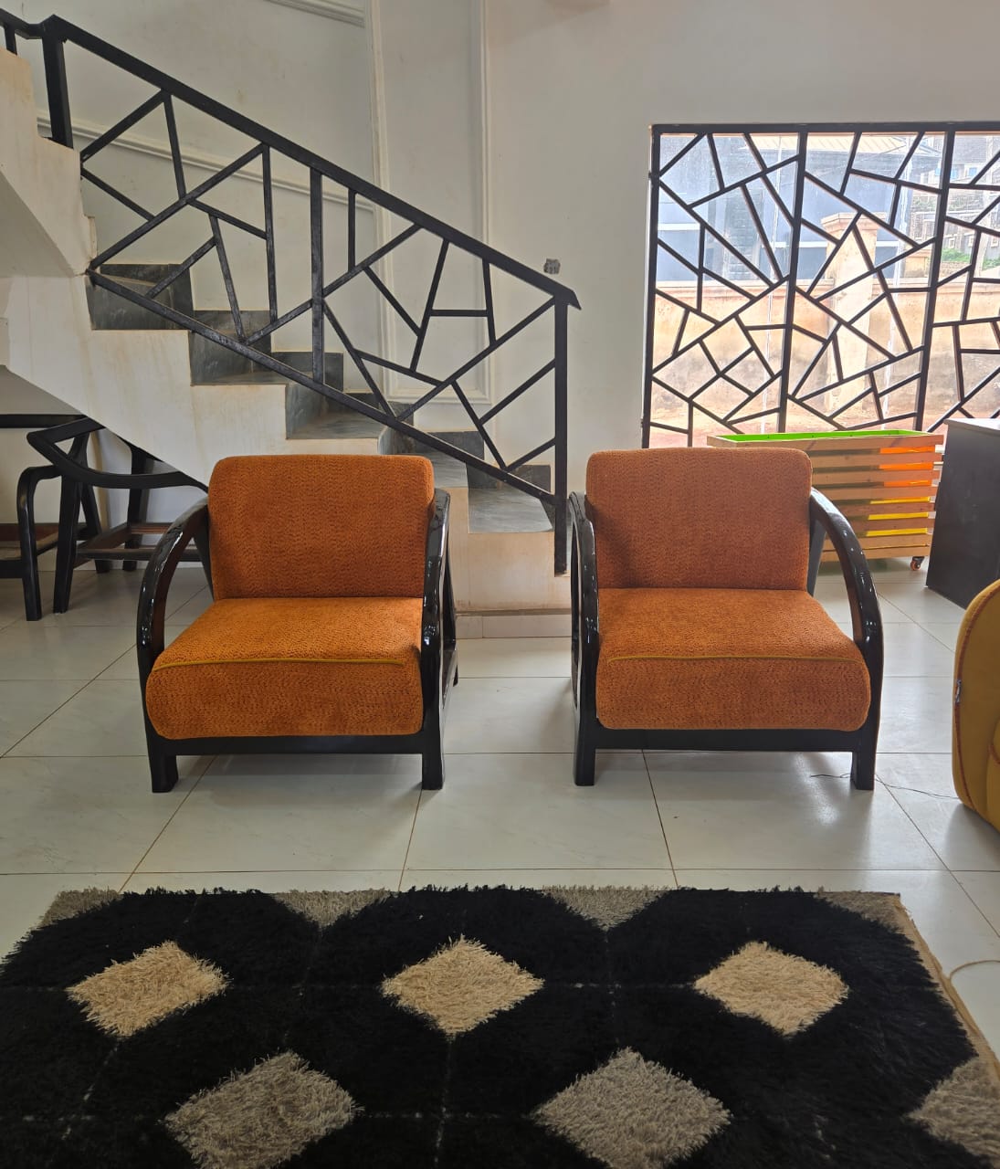 Timber-Framed Accent Chair Pair by IGC Construction Company Ltd