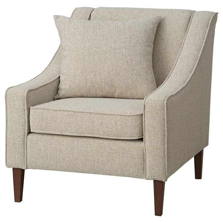 Neutral High-Back Accent Chair by IGC Construction Company Ltd