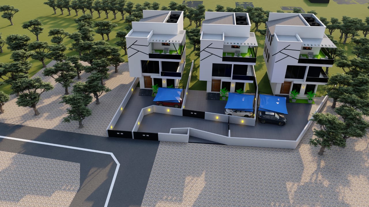 3D architectural animation — proposed building design